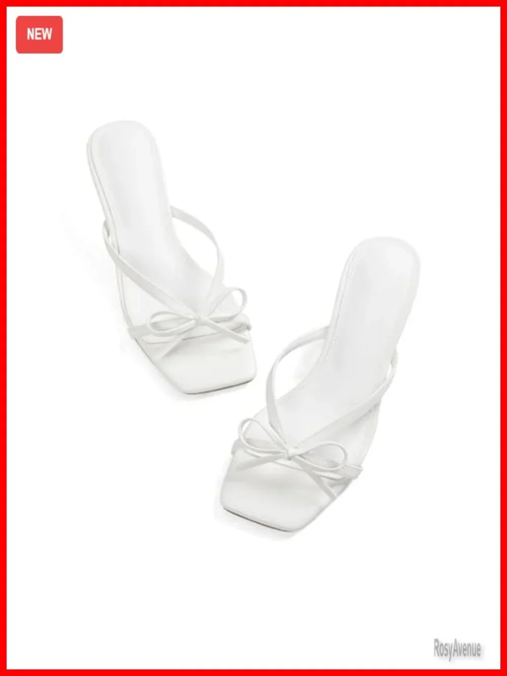 Kitten Heels Sandals Square Open Toe Slip On Mule Comfortable Dress Shoes Party